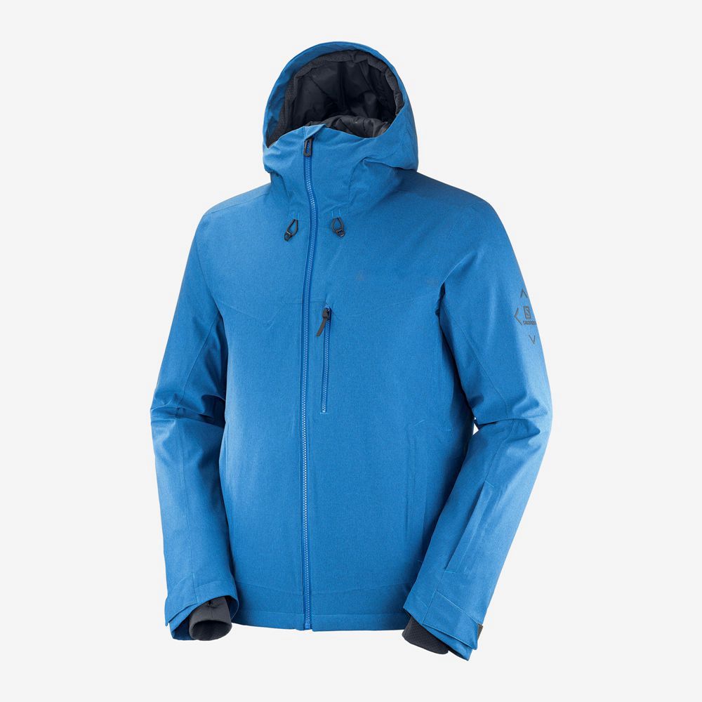 SALOMON UNTRACKED Philippines - Men's Ski Jackets - Turquoise | 509314-IZF